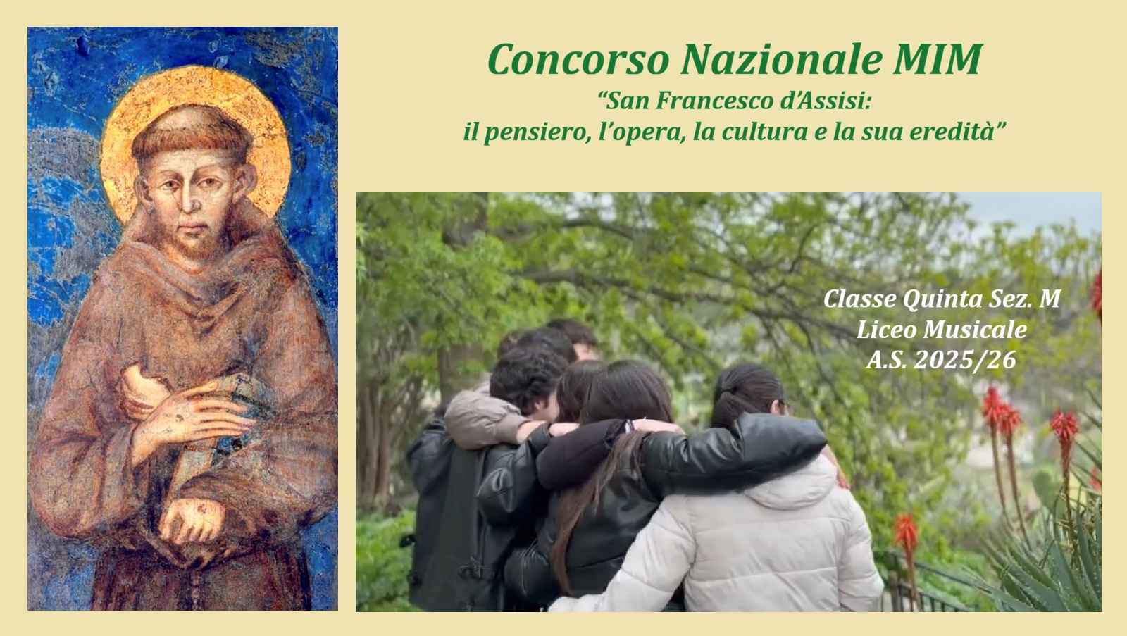 Concorso Nazionale MIM “San Francesco d’Assisi: il pensiero, l’opera, la cultura e la sua eredità”